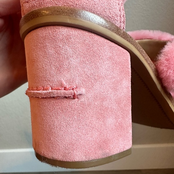 UGG Del Rey Fluff Heel in Pink - Picture 9 of 11